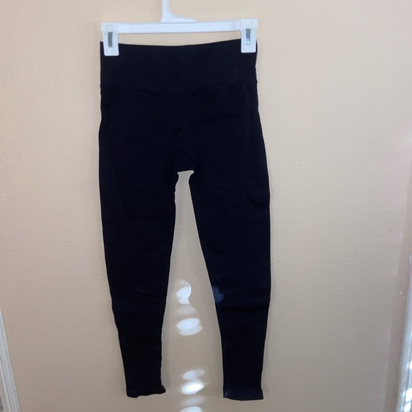 Super cute black yoga athletic leggings workout tights gym active wear bottoms - Picture 5 of 9